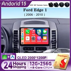 Android 15 Carplay Auto For Ford Edge 1 U387 2006 - 2010 Car Radio Multimedia Video Player Navigation GPS  No 2Din 2 Din DVD DSP