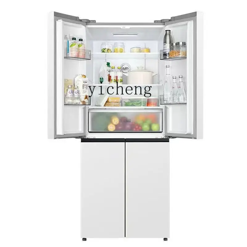 XL Refrigerator Household Ultra-Thin Embedded Large Capacity Cross Two-Door Air Cooling Frostless Freezing Energy Saving