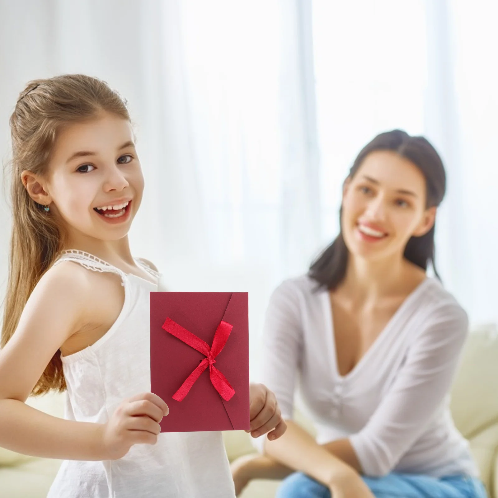 

10Pcs Butterfly Bow Postcard Envelopes Heavy Duty for Thank You Cards Congratulations Replies Retro Letter Office Supplies