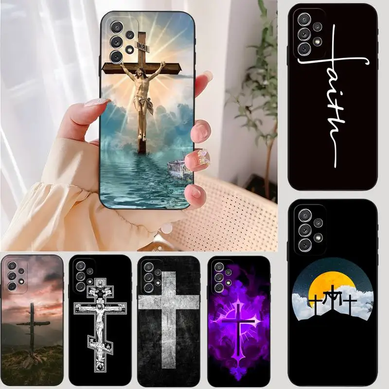 Faith Christian Religious Jesus Phone Case For Samsung A53 A51 A52 A50 A30 A31 A32 A21 A22 A40 A42 A80 A71 A73 A91 TPU Cover