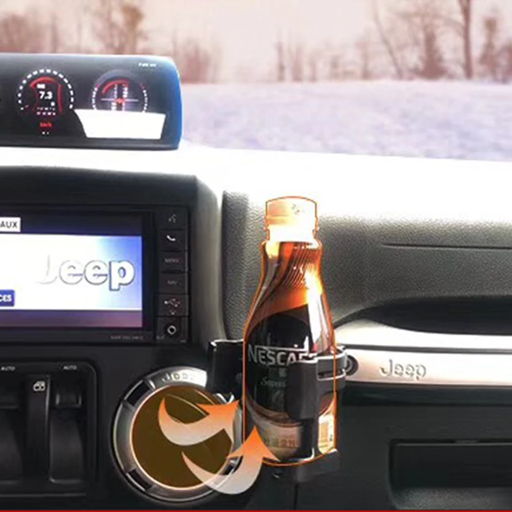 

SXMA J324 Phone Holder Water Cup Holder Mount Cell Phone Automobile Cradles for More Smartphone for Jeep JK for Wrangler 07-17