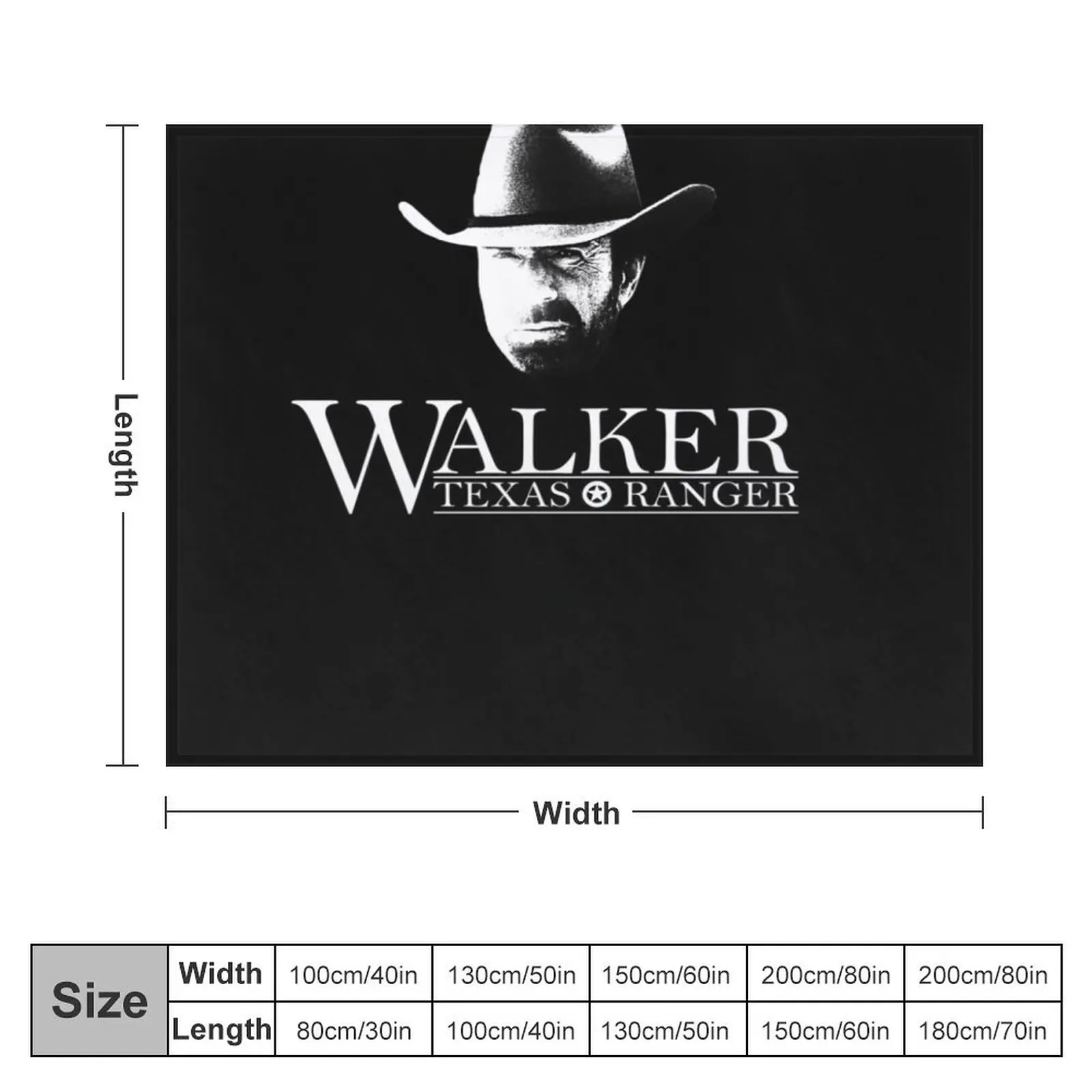 Walker Texas Ranger (Chuck Norris) Head and Logo Essential Throw Blanket decorative Moving for babies Baby Blankets