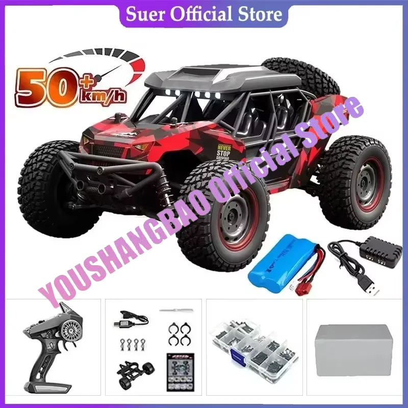 16106 1:1650 KM/H4wd, LED Headlights Off-road Kids High Speed Drifting Monster Truck Vs Wltoys 144001 Toys