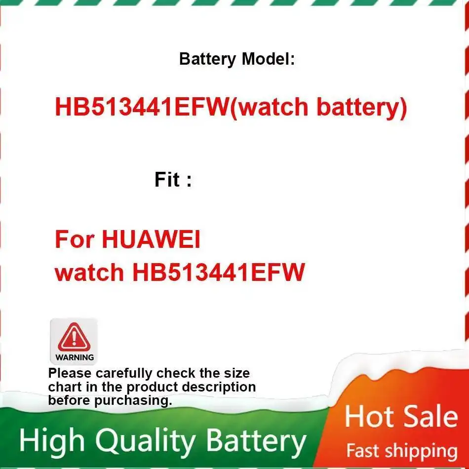 

Аккумулятор HB513441EFW Часы Надежная мощность 885 мАч для Huawei