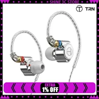 TRN TA1 Knowles BA DD Drive In Ear Earphone HIFI Earphone Metal Earphone Earbud With MMCX Silver-plated Cable For ST5 MT3 EMA TN