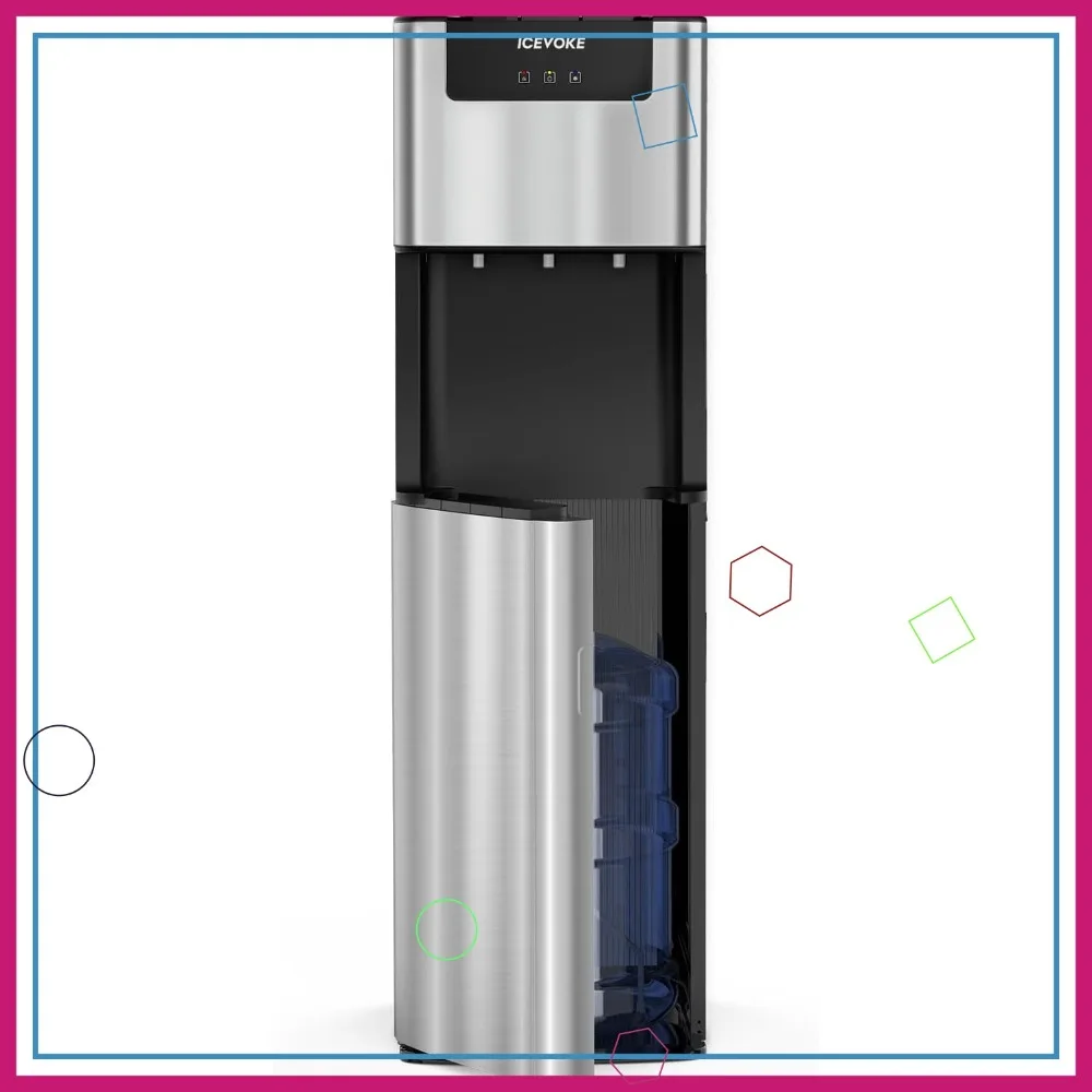 

Self-Cleaning Water Cooler Dispenser with Hot, Cold & Room Temperatures, Child Safety Lock for Office and Home Use