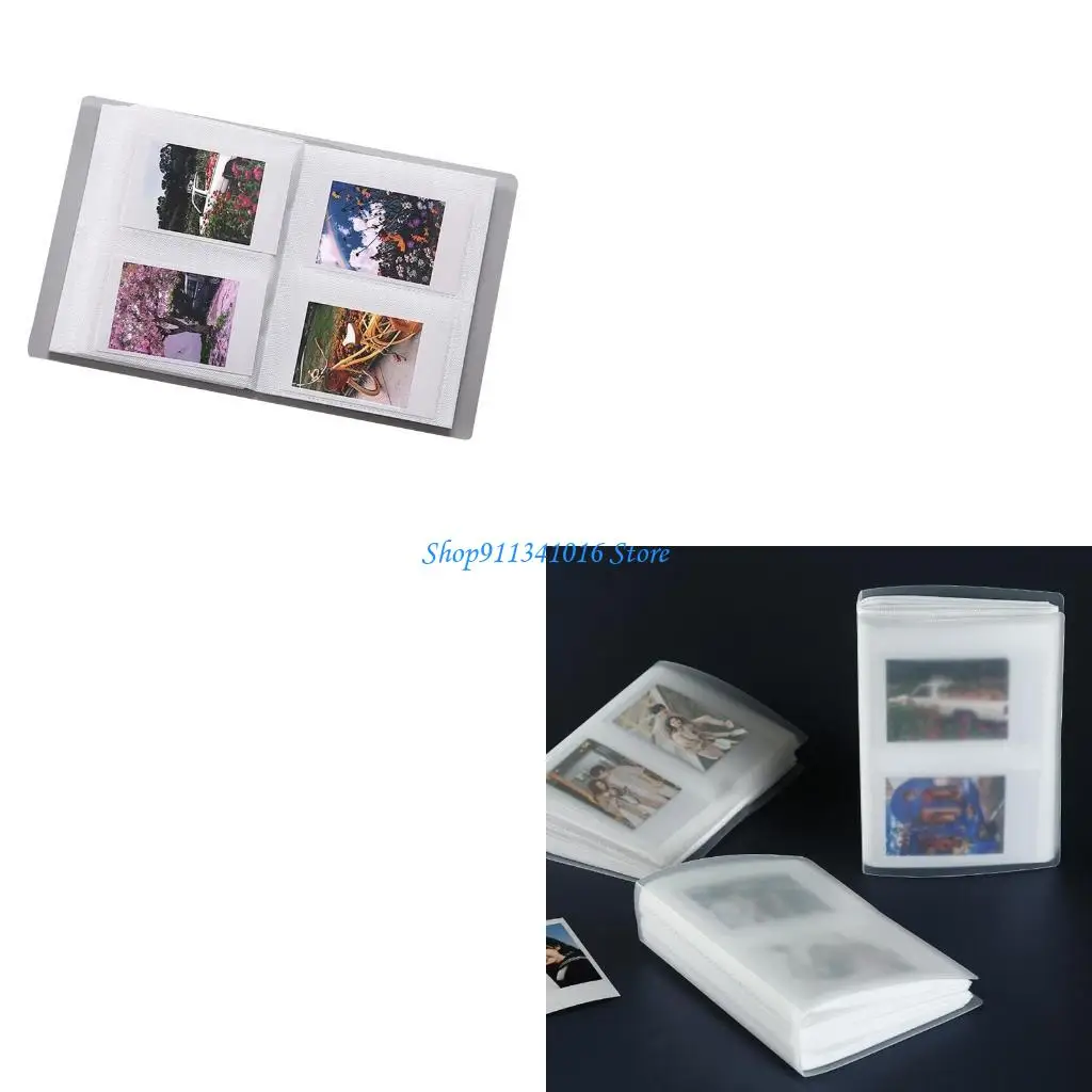 

Mini Pockets Photo Album 3 Inch 80/120/220 Sheet Photo Small Card for Outdoor Traveling Train Ticket Name Card Albums