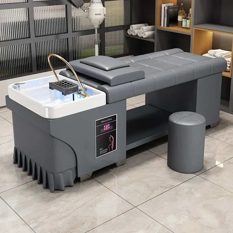 

Скандинавские массажные кровати для шампуня, современный простой салон красоты, фумигационное кресло для шампуня, эргономичное оборудование, мебель для салона Sillas FYSB