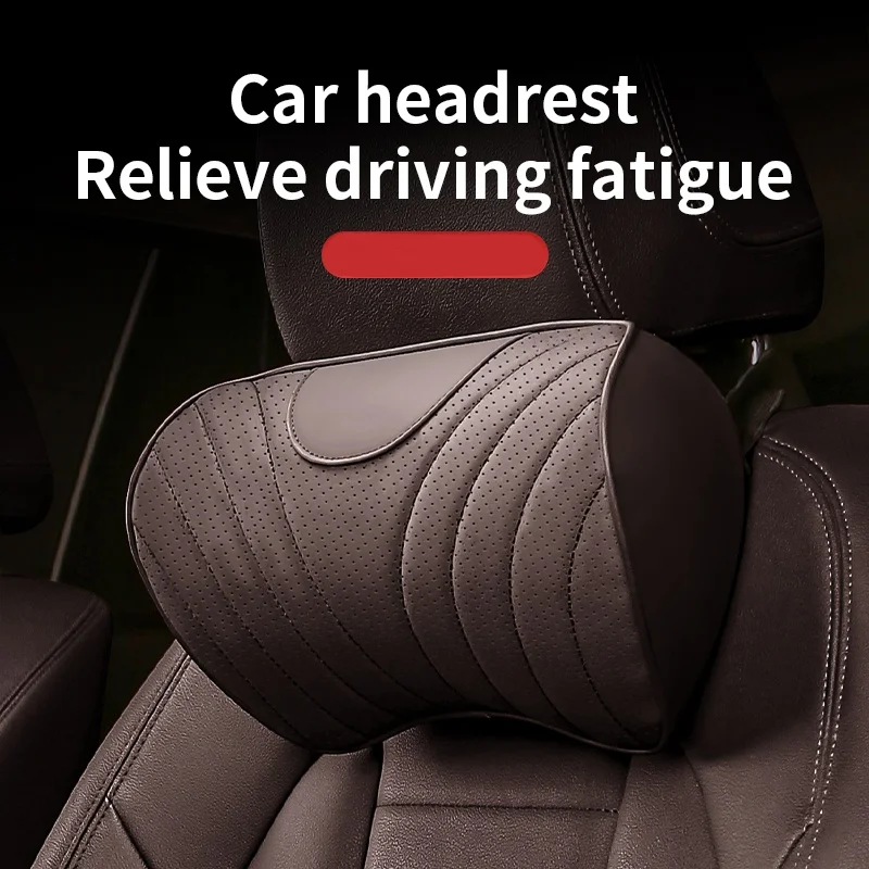 Car Neck Pillow, Matches Cervical Curve, Supports Neck & Shoulder, Relieves Head-Neck Pressure, Strap Buckle Mount,Anti-Shifting