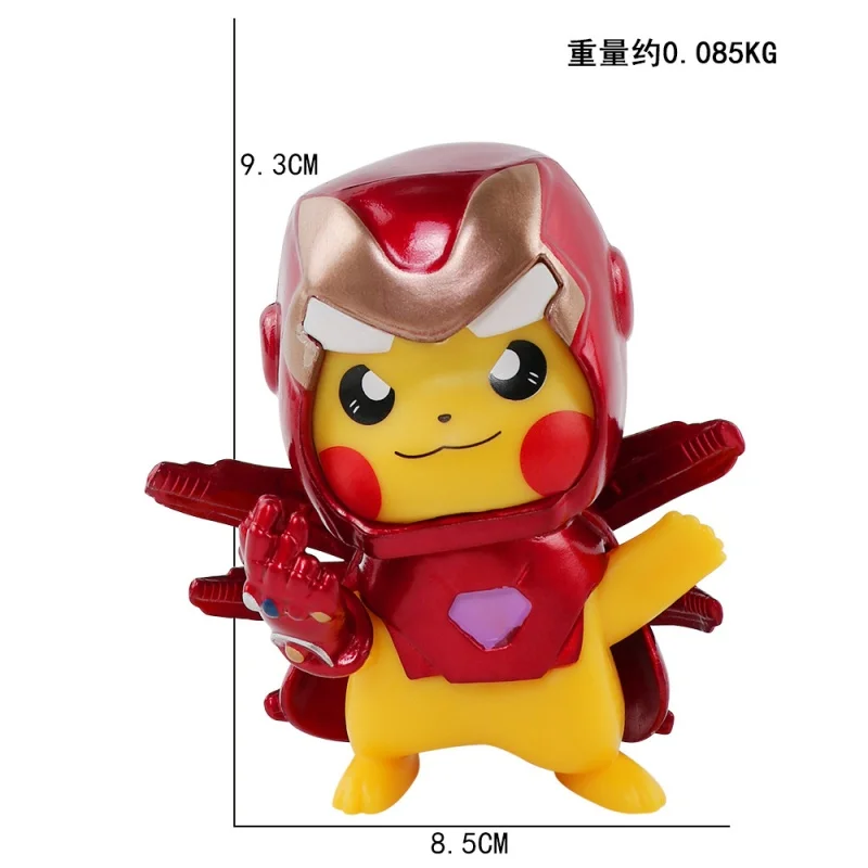 Animaux de poche originaux Pikachu fée Deadpool, ornements de voiture de bureau faits à la main, jouets pour enfants, figurine d'action à collectionner