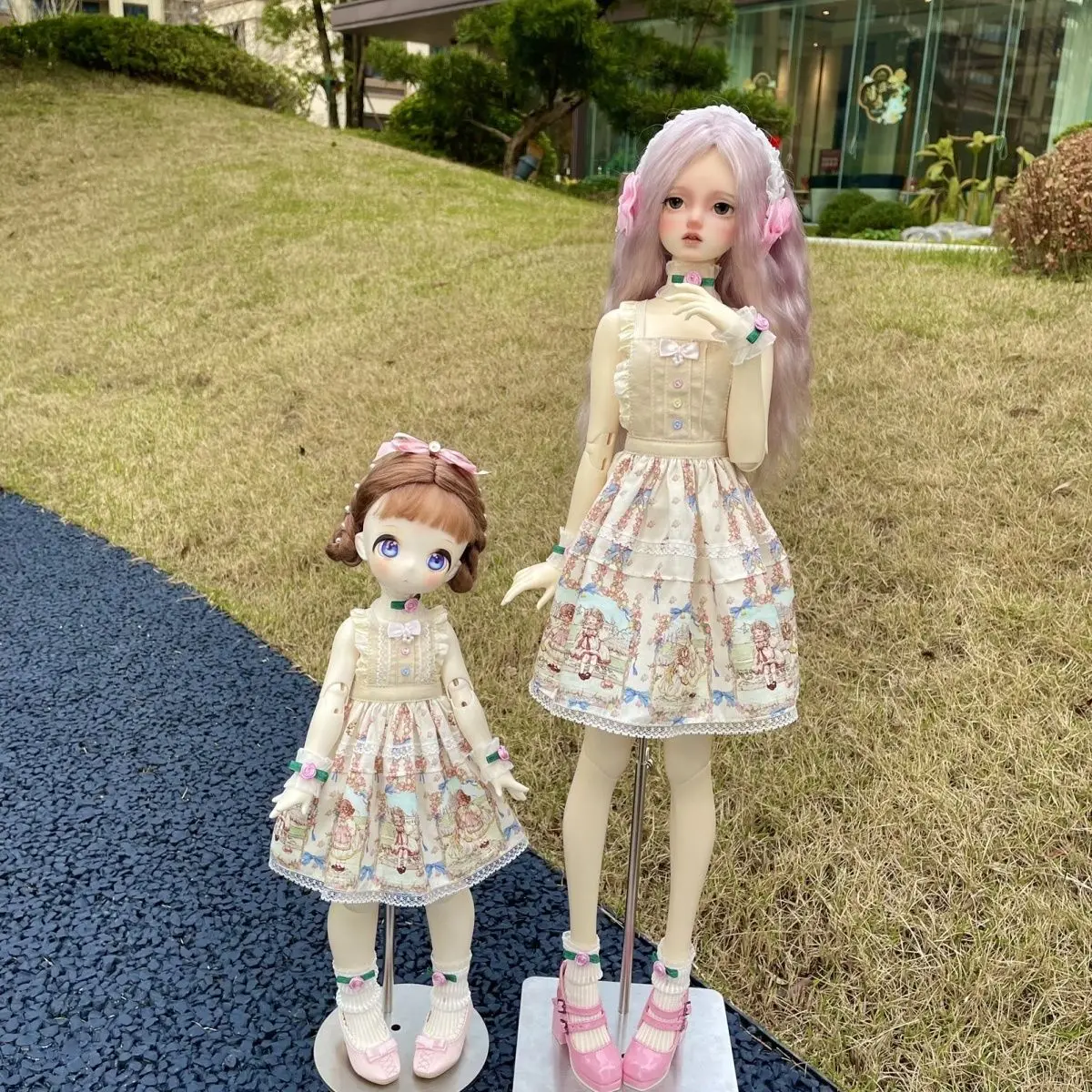 1/6 1/5 1/4 1/3 Doll's Clothes for 30/36/45/60cm Bjd Doll Princess Dress Set Toys Dress Up Play House Doll Accessories, No Doll