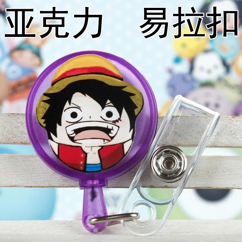 Cute Cartoon Funny for ID Card Holder Scalable Toggle Clip Employee Card Doctor Nurse Chest Card Student Bus Card Holder - view 6