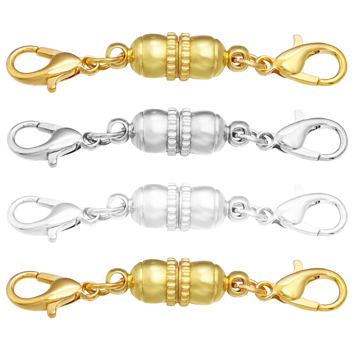 5Sets Strong Magnetic Clasps 6x18mm Metal Magnet Buckle Hooks Fasteners End Connectors For DIY Jewelry Making Accessories