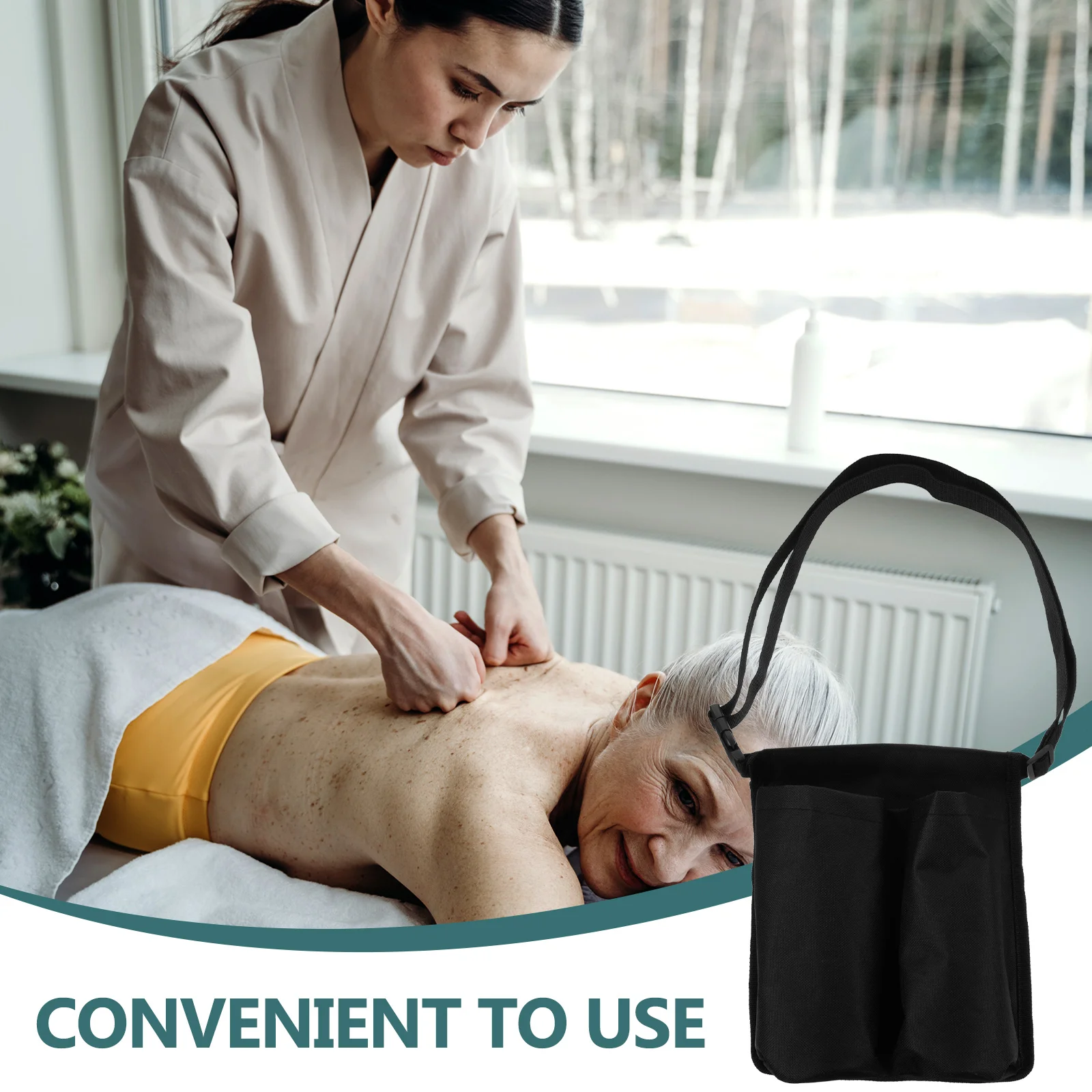 

Регулируемая массажная сумка для бутылок, держатель для эфирного масла, двойная поясная сумка, органайзер из ткани Оксфорд, сумка для бутылок, массажная сумка