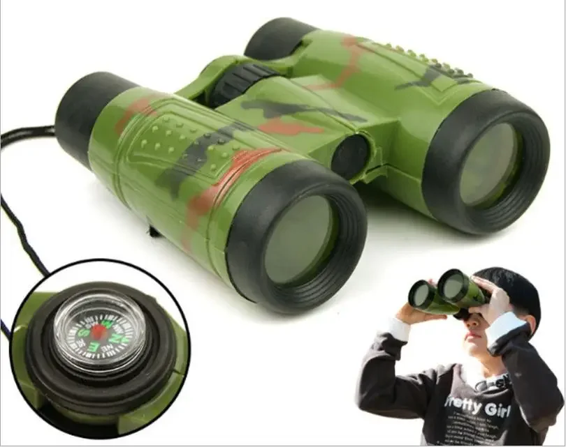 6*30 Binoculars Children Simulation CS Hunting Field Survival Camouflage Telescope Kids Toys