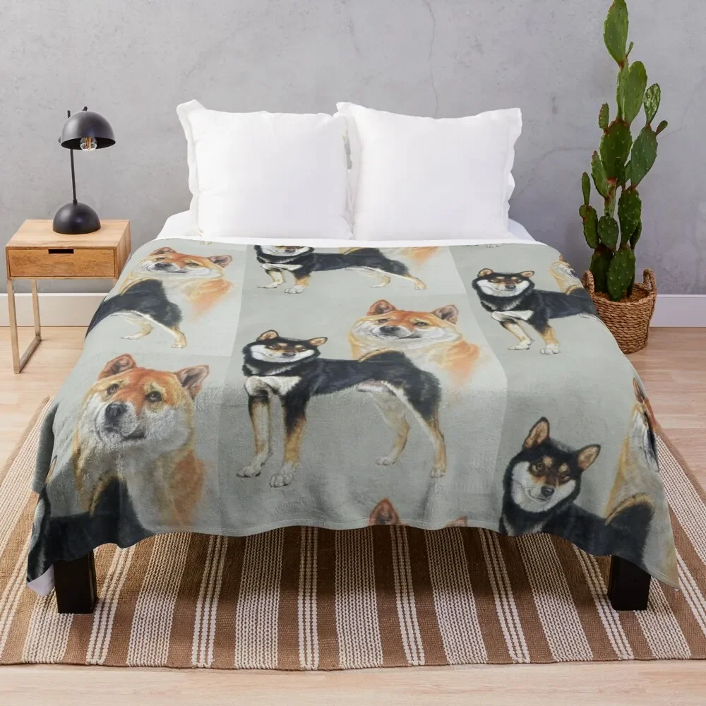 

Shiba Inu Gallimaufry Throw Blanket Hairys Soft Plush Plaid bed plaid Blankets