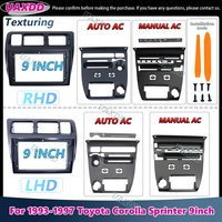 UAXDD 2 Din Car Android frame For 1993-1997 Toyota Corolla Sprinter 9inch AUTO MANUAL AC Kit panel Center fascia adapter cable