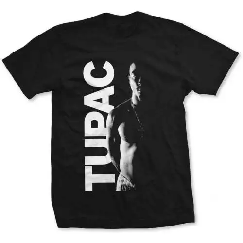 Tupac Side Photo Official Tee T-Shirt Mens