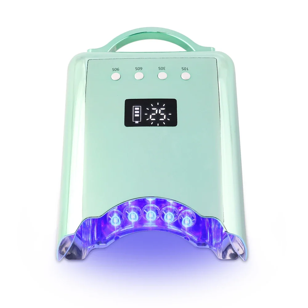 2024 Most Popular 78W Rechargeable Mermaid UV LED Nail Lamp Cordless Nail Dryer Lamp Light For Manicure Salon