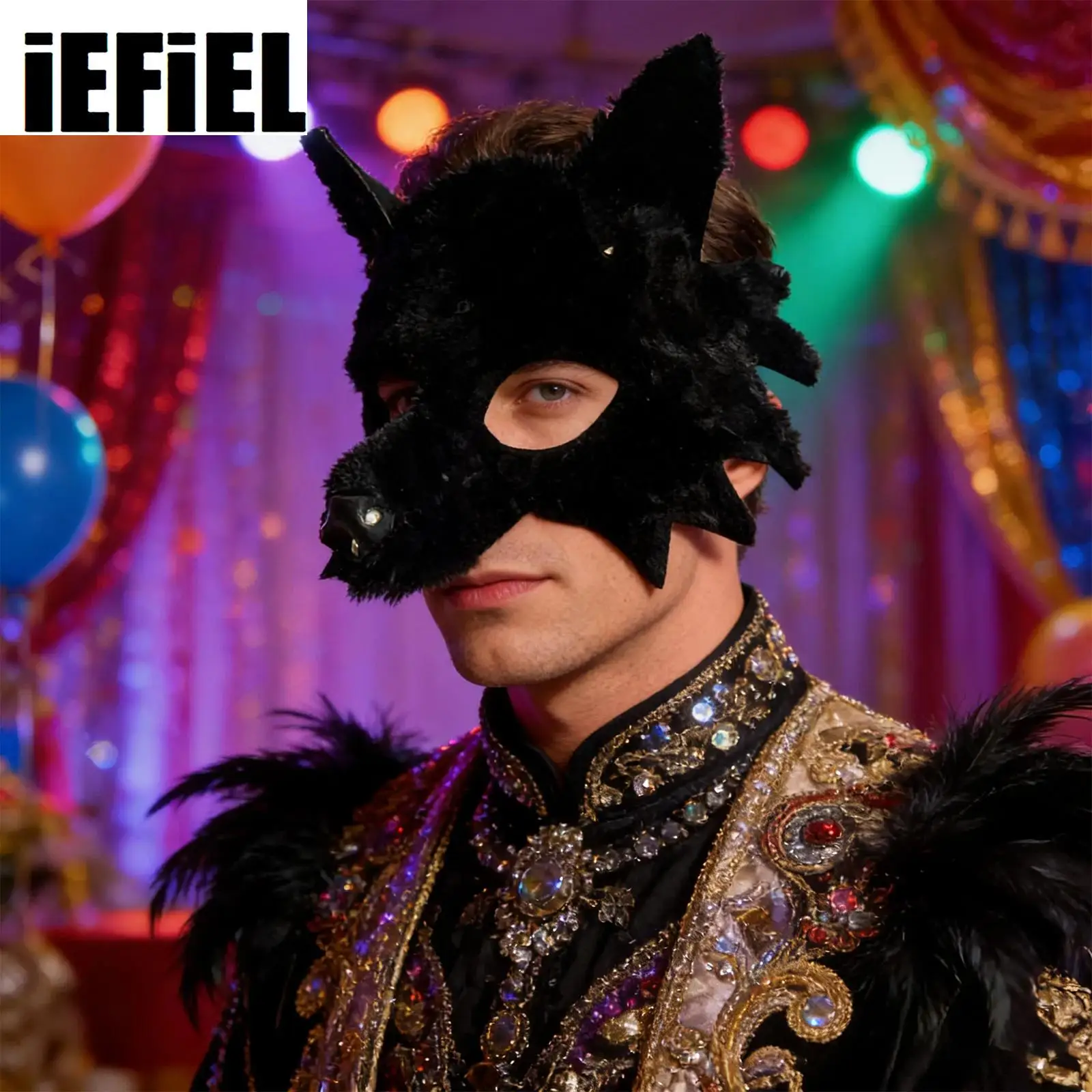 

Маска волка для розыгрышей, маска животного на Хэллоуин, маскарадная маска волка для косплея для женщин и мужчин, маска для вечеринки на Хэллоуин, Пасху, карнавал, косплей-вечеринки