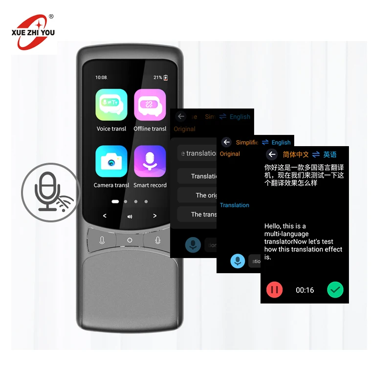 138 Languages AI Speech Translator Latest Offline Portable Language Machine French Japanese Korean Dutch Portuguese Russian