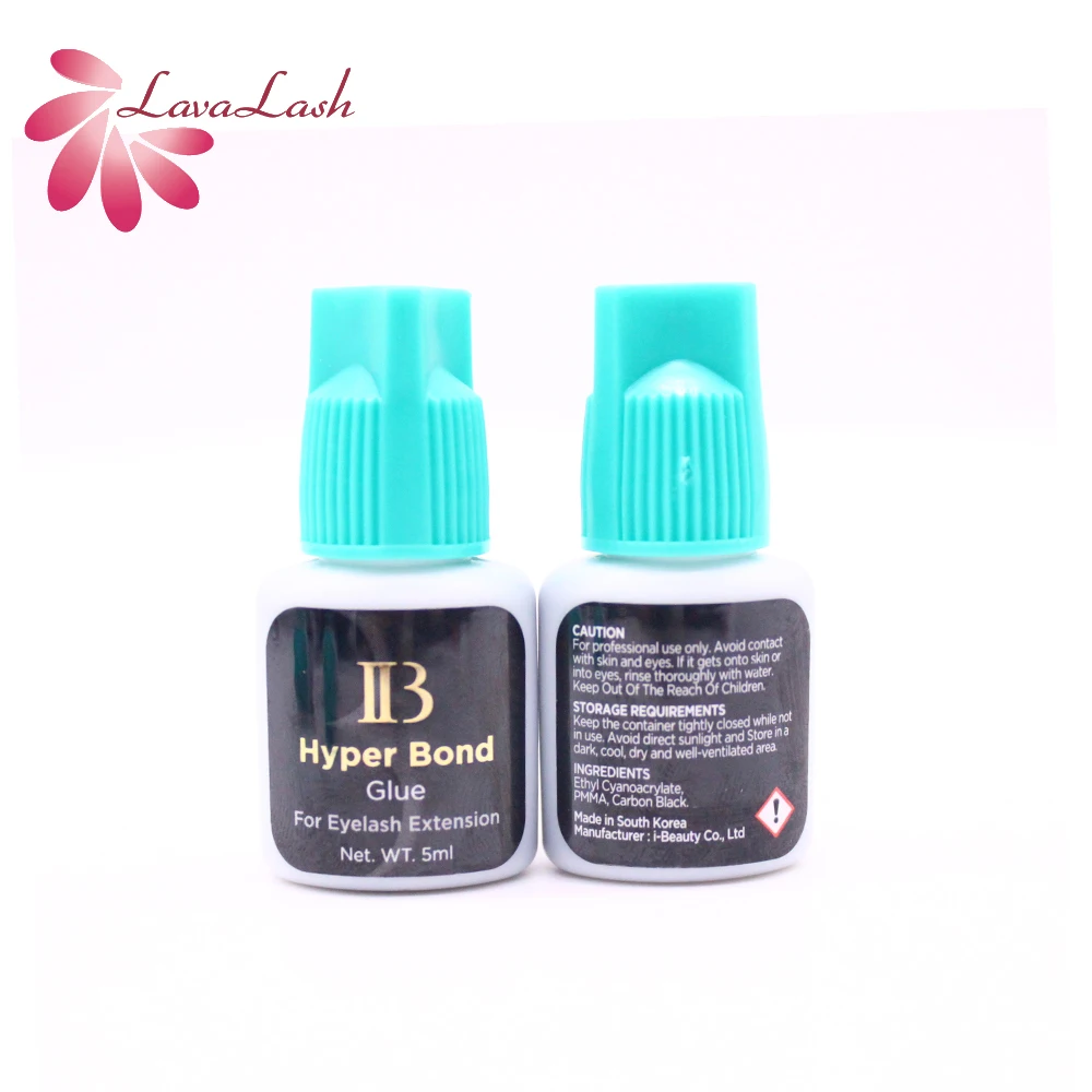 2Bottles IB Ibeauty Hyper Bond 0.5S Glue Fast Drying Eyelash Extensions Glue Original Korea 5ml False Lash Glue