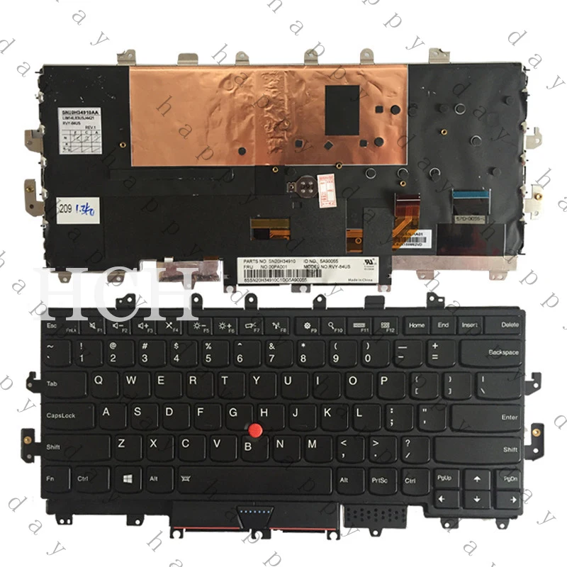 

Y+ Y+ New US Keyboard for Lenovo SN20H34910 LIM14L83J4421 00PA001 RVY-84US Backlit