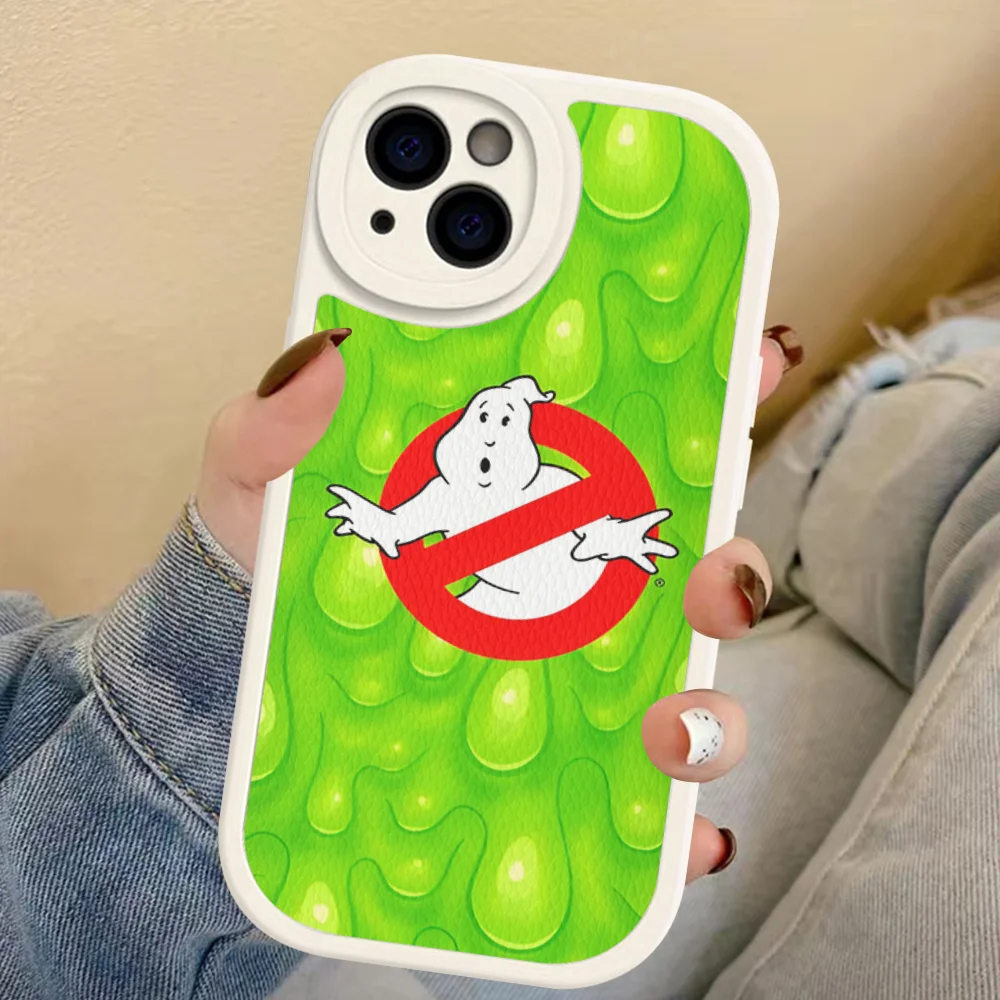 Movie-G-Ghostbusters Phone Case Hard Leather For IPhone 16 15 14 13 12 Mini 11 14 Pro Max Xs X Xr 7 8 Plus Fundas