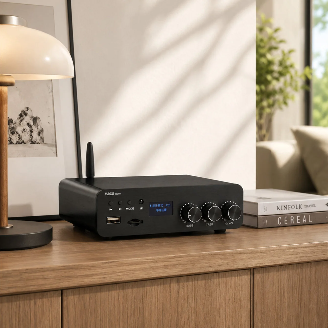 YJCO TPA3255 Digital Amplifier 300W×2 HiFi Stereo Amp Bluetooth 5.4 USB TF FLAC APE WAV Lossless Decode 2.0CH Audio Power Amp