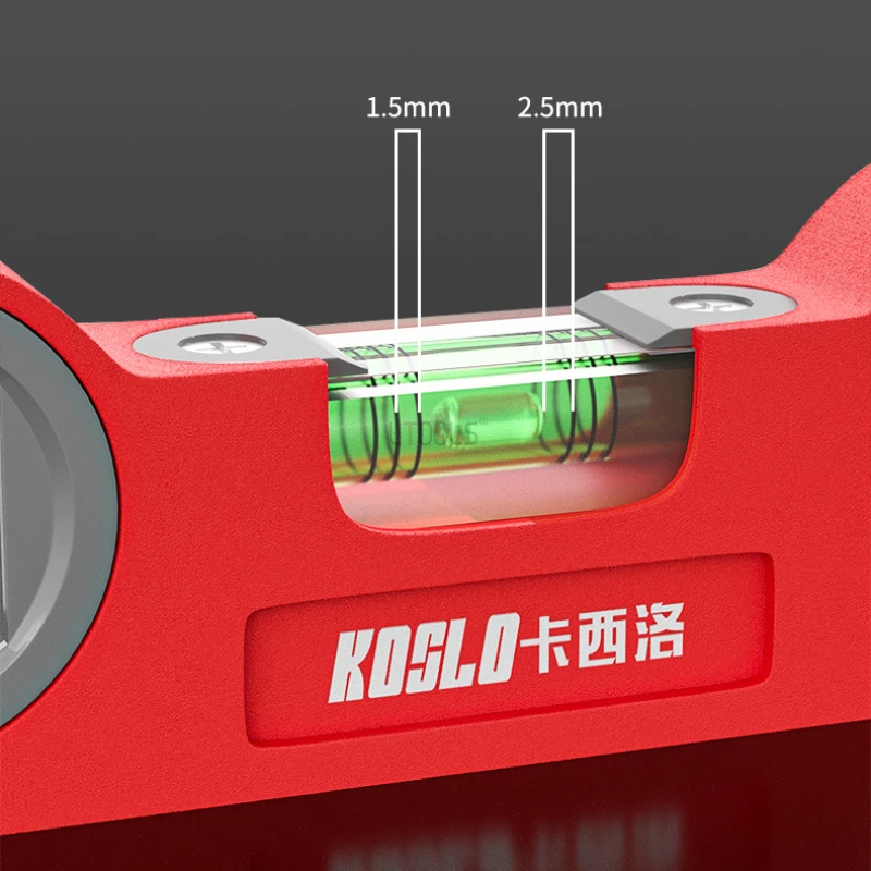 Torpedo Style Level Ruler High Precision Solid Cast Aluminum Magnetic Horizontal Ruler Industrial Grade Anti Drop Balance Ruler view 4