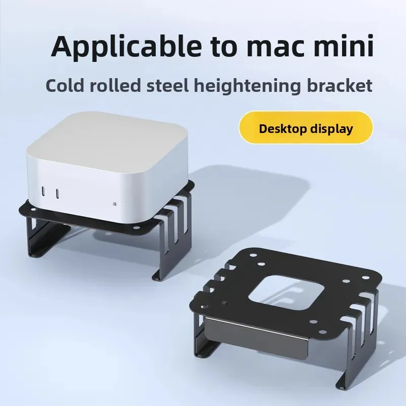 Desktop Support Bracket Heat Dissipation Base Holder for Home Office Desk Setup For Mac Mini M4 M4 Pro Stand