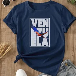 Camiseta Venezuela Unisex Vintage Graphic Men Cotton T Shirt Tops for The People of Venezuela Short-sleev O-neck Male Tshirts