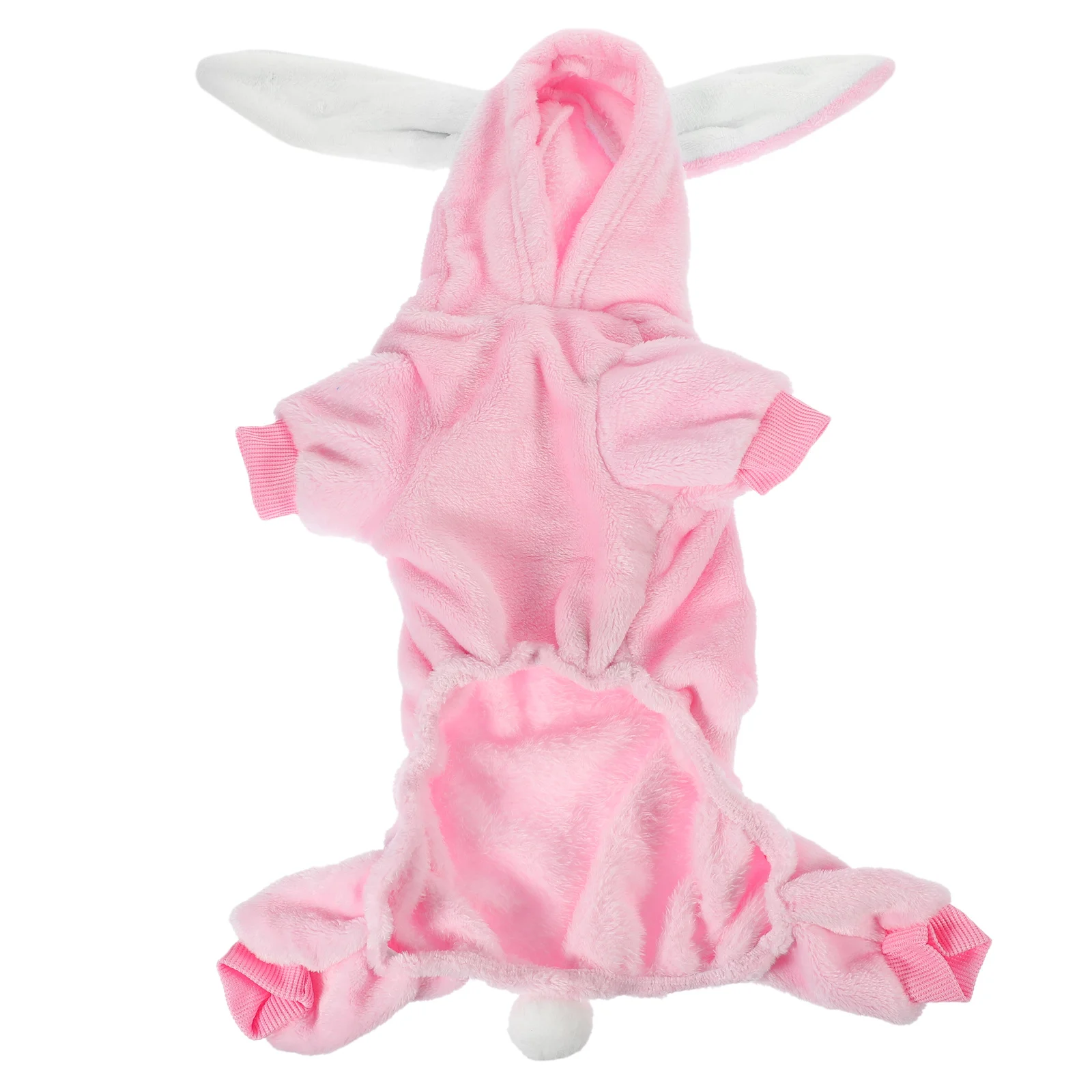 

Coral Fleece Warm Pet Clothes Rabbit Ear Design for Small Dog Cat Outdoor Party Costume Dog Coat Pet Party Clothes Size M