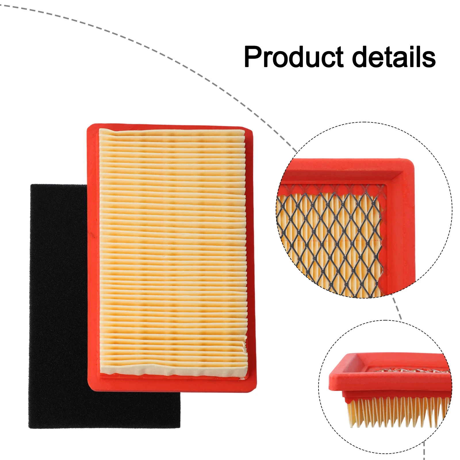 BRB-RM-20196 Filter Air Filter Set Clean Operation Dust Capture Efficient Performance Lawn Maintenance Enhanced Performance