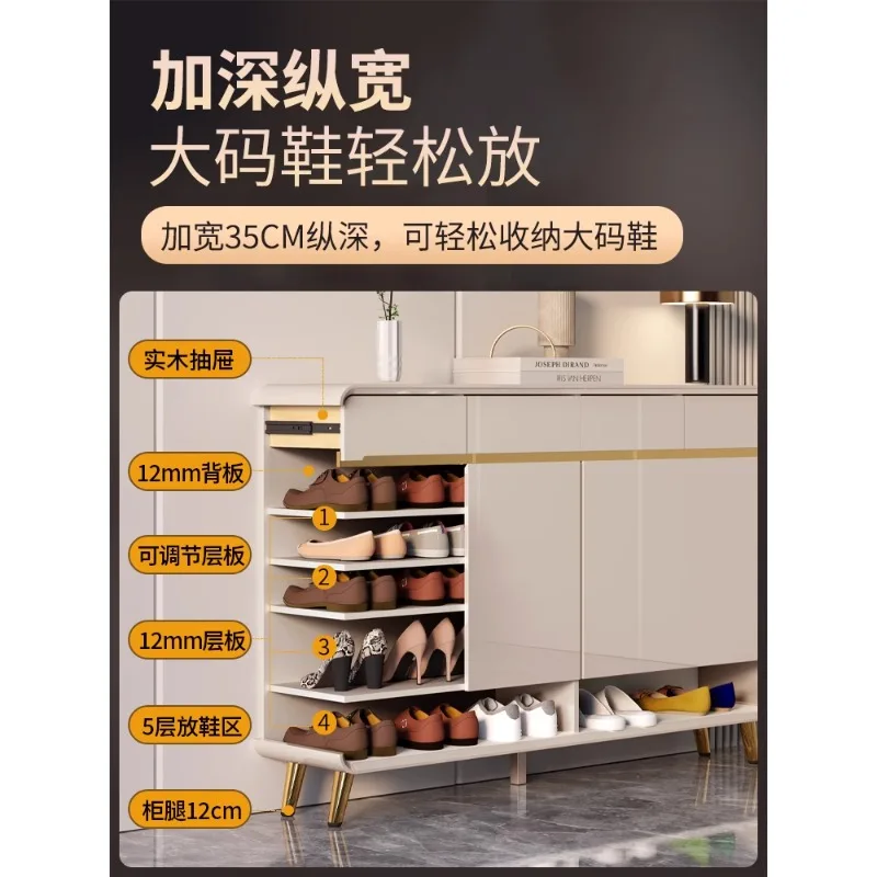 Shoe cabinet household entrance indoor new 2024 popular entrance corridor simple modern shoe changing stool entrance cabinet int