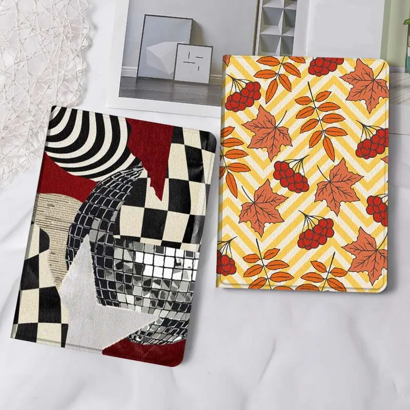 

Black White Checker Disco Gift Tablet Case For Samsung Tab Galaxy S6 S11 A A7 A8 A9 A11 10.1 10.4 10.5 Plus Lite