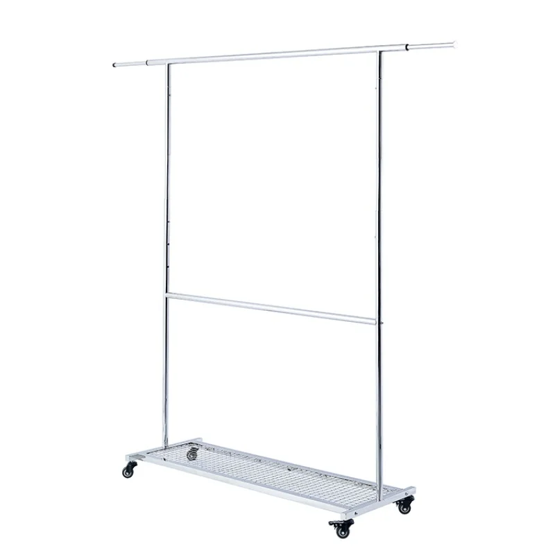 

custom，Customized Metal Clothing Display Rack Rack With Wheels