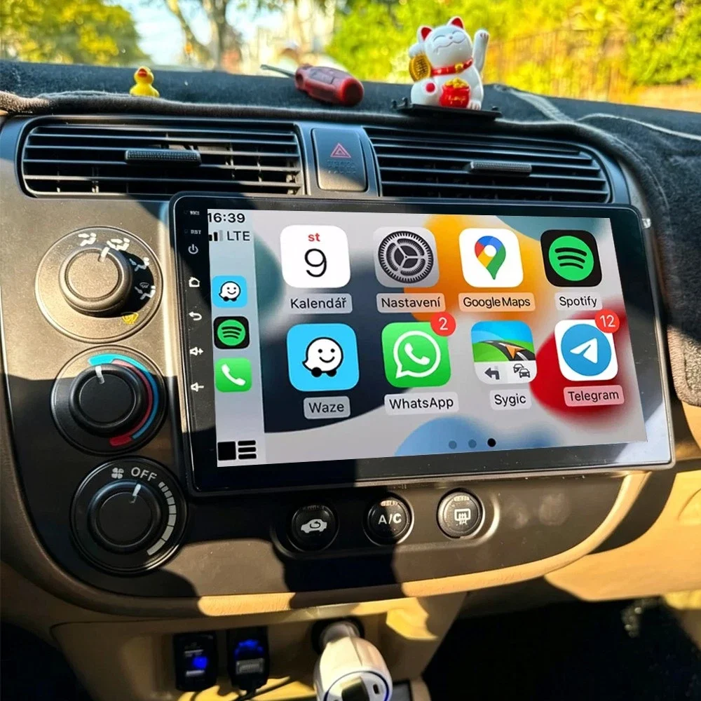 Left Hand Drive for Honda Civic 7 2000-2005 Wireless CarPlay Android 16 Car Radio Multimedi Video Player GPS Navi DSP Head Unit