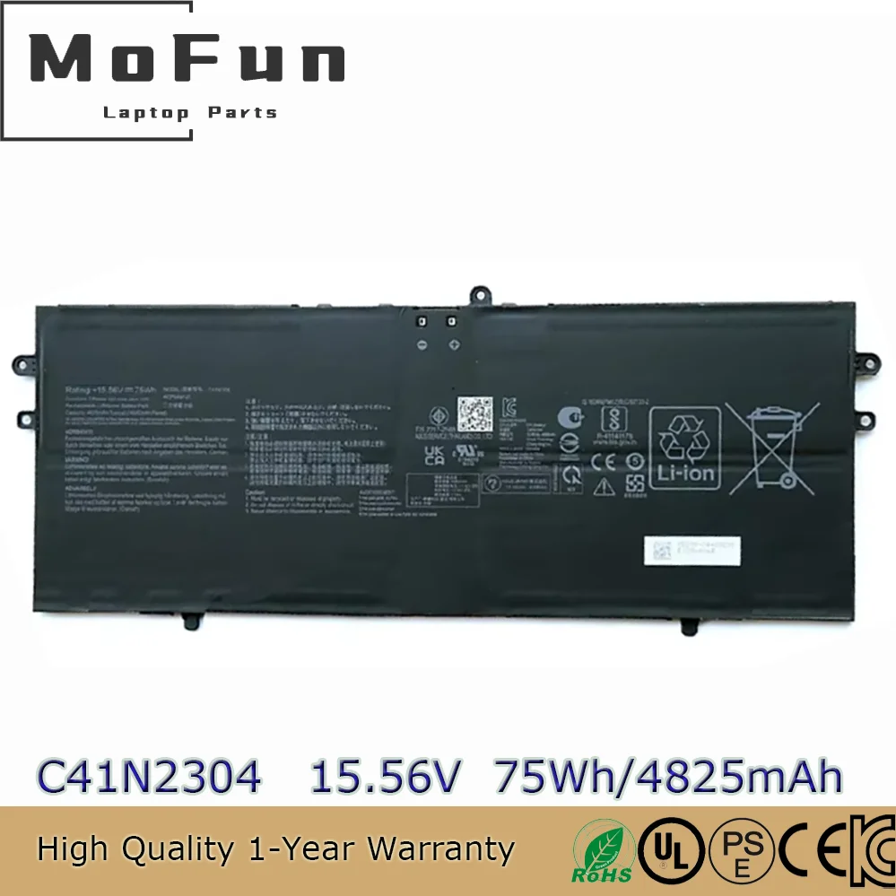 

Genuine C41N2304 Battery for Asus VivoBook Pro 15 S 16 S5606 OLED 2024 Zenbook 14 UM3406HA 0B200-04480200