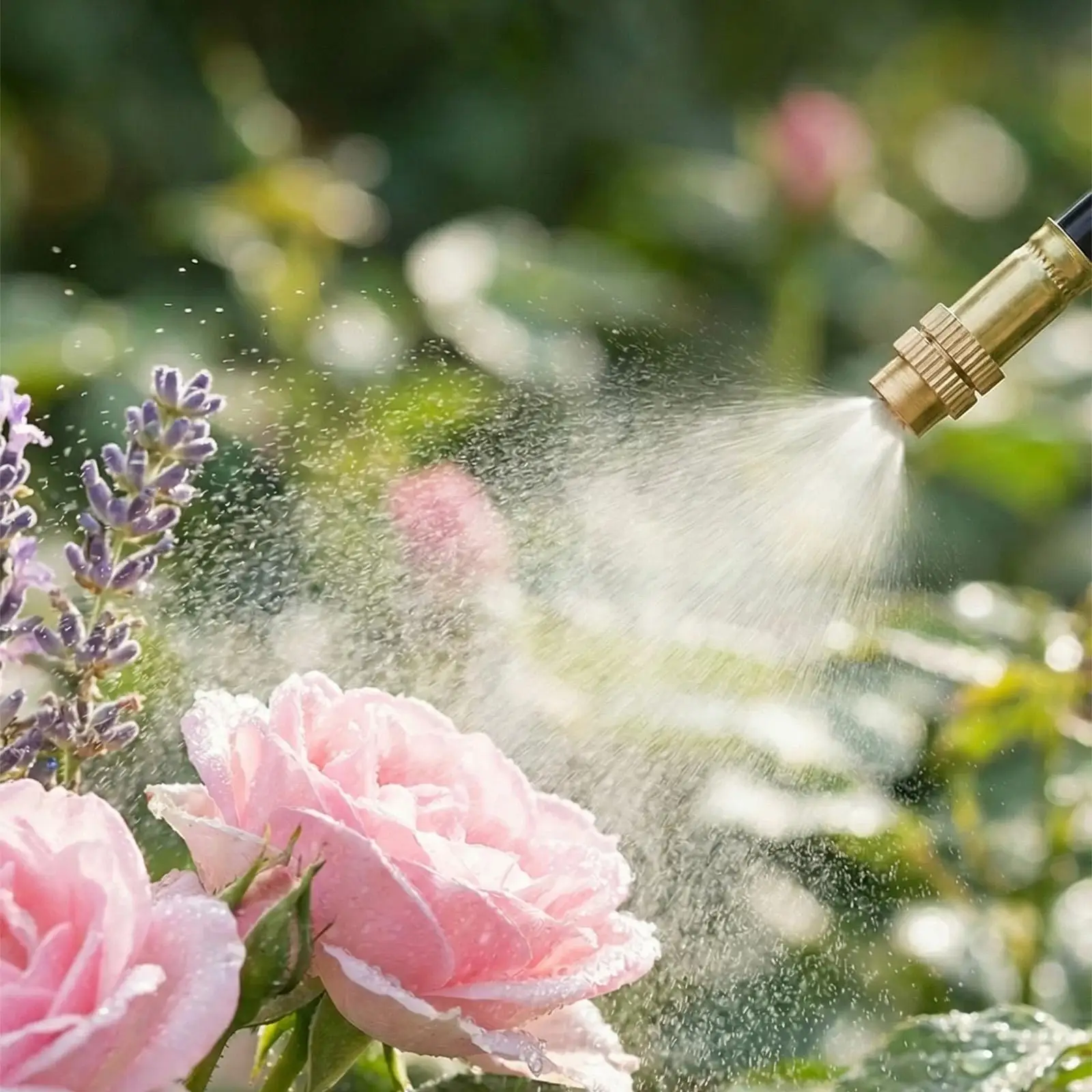 Mister Nozzles 8mm 360 Degree Adjustable Misting Sprayer 15-Piece Plants Irrigation System Nozzle For Garden Backyard Pathway