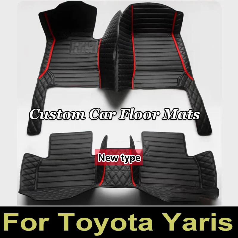 Car Floor Mats For Toyota Yaris Hybrid Mazda2 Hybrid MXPH11 2021 2022 2023 Waterproof Protective Pad Floor Cover Car Accessories