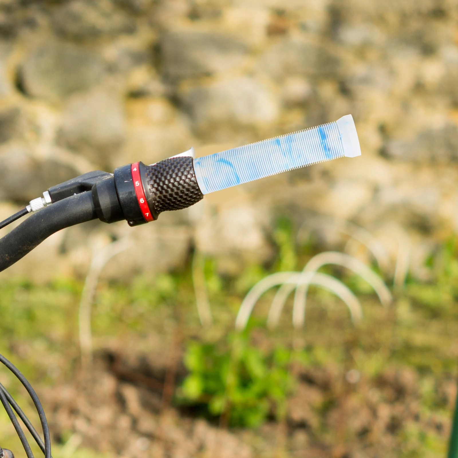 1Pair Ergonomic Bike Handlebar Grips Non Slip Rubber Extended Coverage Comfort Enhancement Mountain Bike Accessories