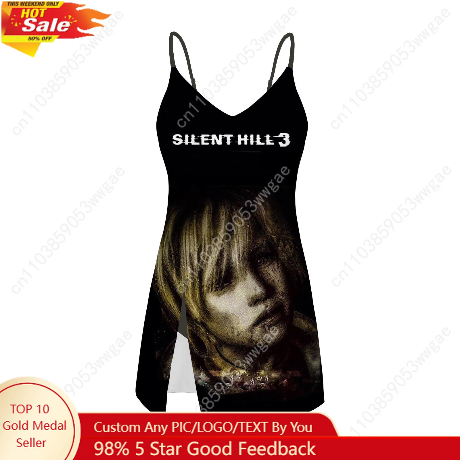 

Silent Hill 3 Sling Dress Swimsuits Womens Bathing Suits Personalized Fashion Swimwear Pool Beach Bikini Custom Made Beachwears