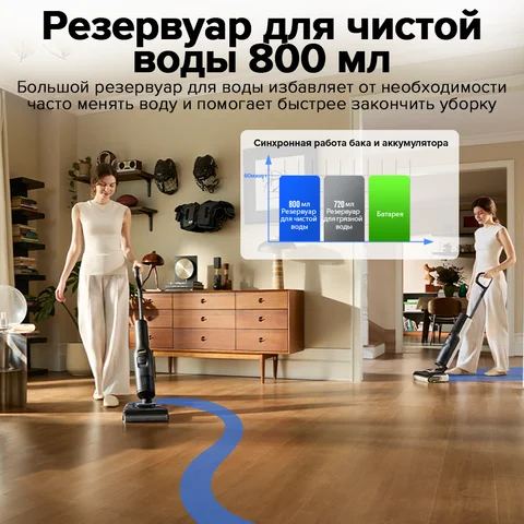 Roborock F25 LT - Беспроводной моющий пылесос для влажной уборки — фото устройства
