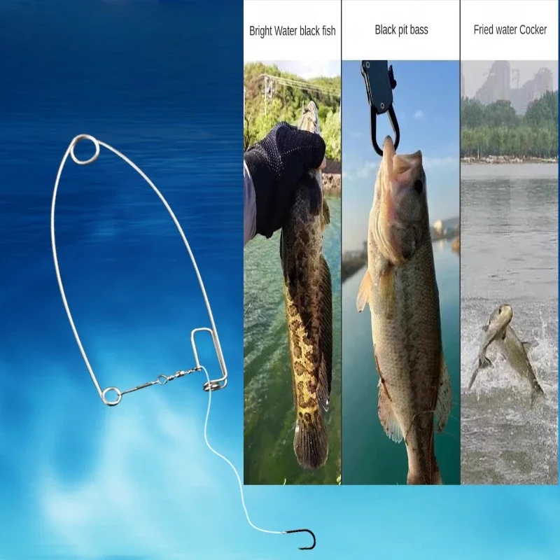 

Spring Fishing Hook Automatic Fishing Hook Lazy Fish Hook Spring Ejection Artifact Bite Must Explode Protection Equipment