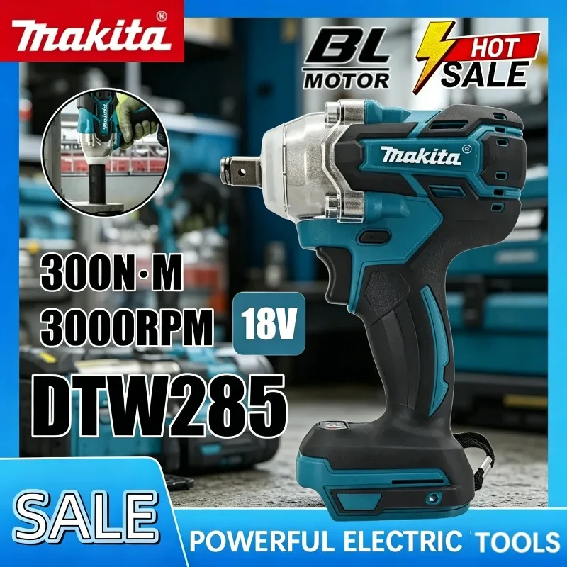 

Makita DTW285 280N.m 1/2" Brushless Cordless Impact Wrench, Electric Driver Drill Screwdriver Tool For Makita 18V Battery.