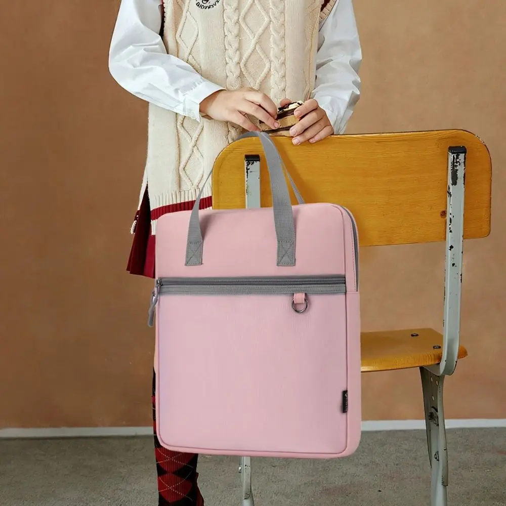 

Портативная сумка на молнии из ткани Оксфорд, многофункциональная водонепроницаемая сумка для файлов, утолщенная сумка для хранения данных формата А4, школьные и офисные принадлежности