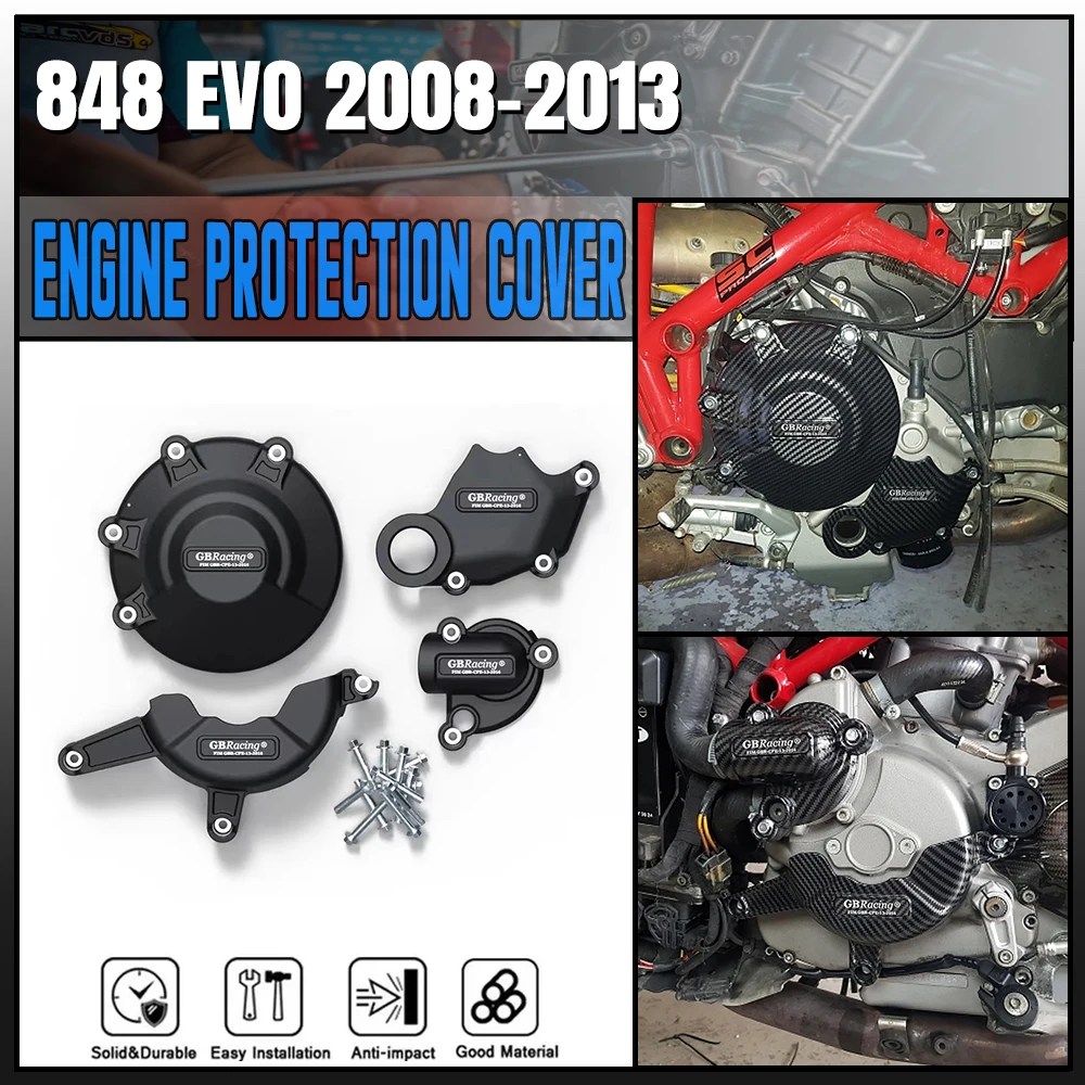 

For Ducati 848 EVO 2008 2009 2010 2011 2012 2013 Motorcycles Engine cover Protection case 848 GBRacing Engine Covers