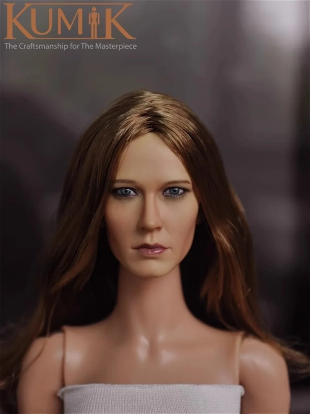 1/6 KUMIK KM15-9 Weibliche Schönheit Mädchen Kopf Sculpt Carving mit Lange Haare Spielzeug Modell Für 12 "TBL PH Action figur Sammeln DIY