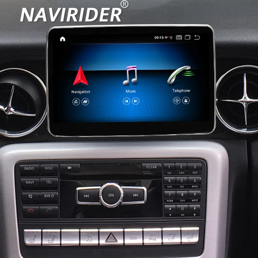 9“ Android 15 Car Radio Screen For Benz SL SLK SLC300 SLC200 SLC43 R172 2011-2019 GPS Carplay Multimedia Video Player Head Unit